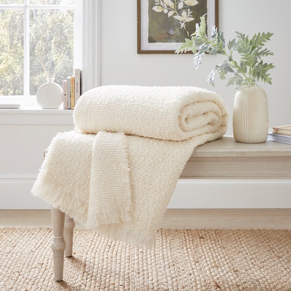 Kibworth Boucle Throw Blanket 235cm X 235cm