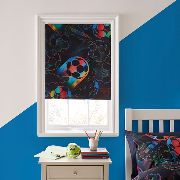Bright Football Blackout Roller Blind