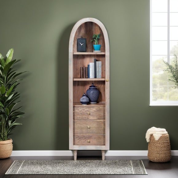 Click to view product details and reviews for Indus Valley Atomic Single Door Glass Cabinet.