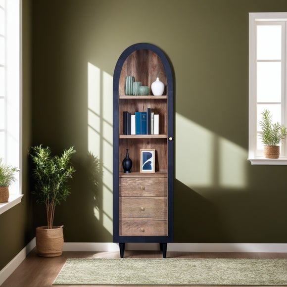 View Indus Valley Atomic Single Door Glass Cabinet View Indus Valley Atomic Single Door Glass Cabinet