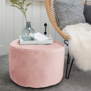 Rucomfy Velvet Bean Bag Pouffe