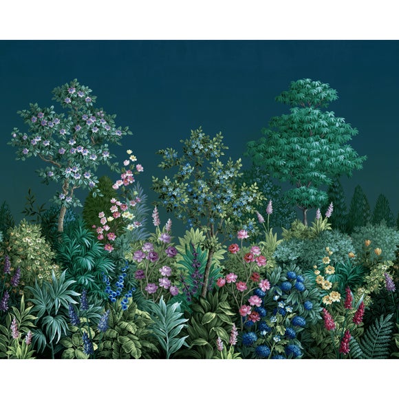 Photo 2 of Midnight Garden Wall Mural Photo 2 of Midnight Garden Wall Mural