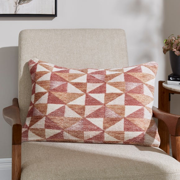 Triangle Geo Printed Rectangle Cushion Cover