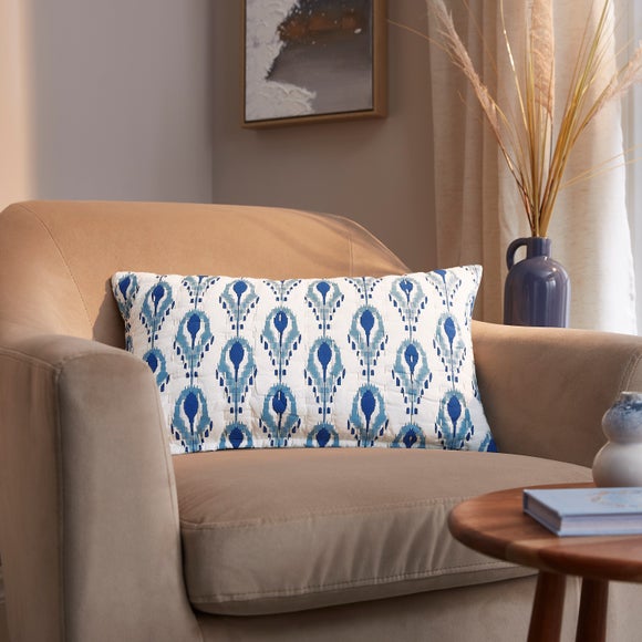 Kantha Block Print Rectangle Cushion Cover