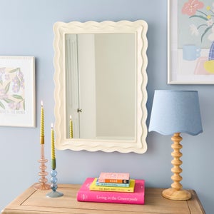 Scalloped Rectangle Wall Mirror