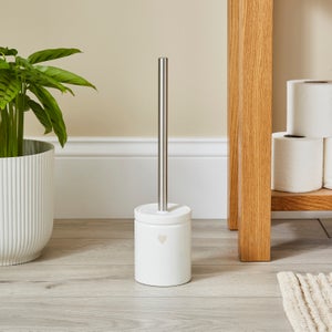 Ceramic Heart Toilet Brush