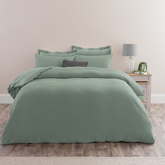 Alston Waffle Duvet Cover and Pillowcase Set