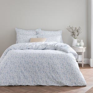 Delicate Floral 100 Cotton Duvet Cover And Pillowcase Set