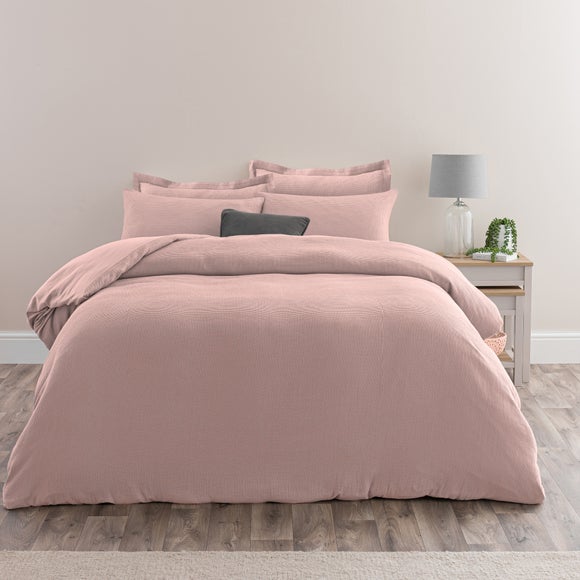 Alston Waffle Duvet Cover and Pillowcase Set