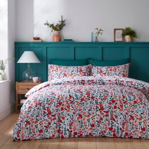 Meadow Floral Polycotton Duvet Cover & Pillowcase Set