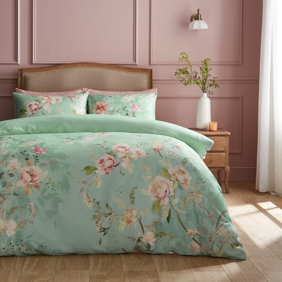 Melody 100 Cotton Sateen Duvet Cover Pillowcase Set
