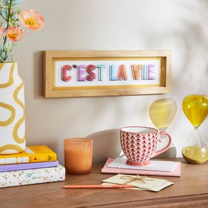Cest La Vie Framed Wall Art