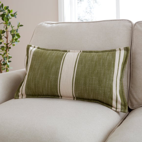 Click to view product details and reviews for Churchgate Mallory Stripe Cotton Rectangle Cushion.