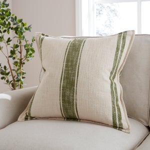 Churchgate Mallory Stripe Cotton Square Cushion