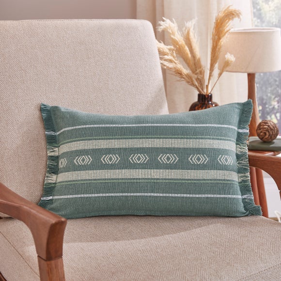 Click to view product details and reviews for Global Fringe Edge Cotton Rectangle Cushion.