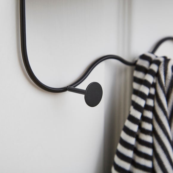 Over The Door Arched Mirror With Shelf