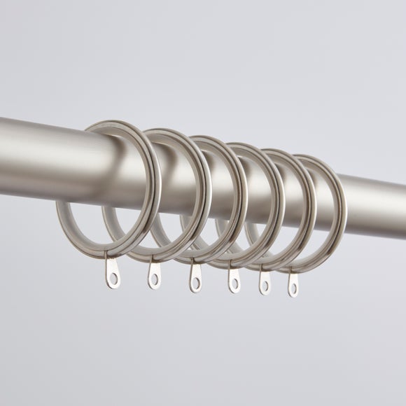 Pack of 12 Lined Curtain Rings