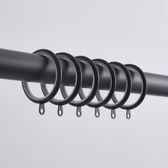 Pack Of 12 Lined Curtain Rings