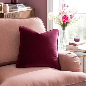 Clara Cotton Velvet Square Cushion