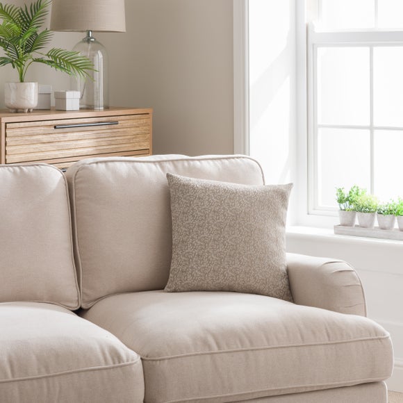 Click to view product details and reviews for Shimmer Leaves Square Cushion Cover.
