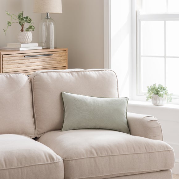 Click to view product details and reviews for Velour Contrast Piped Rectangular Cushion.