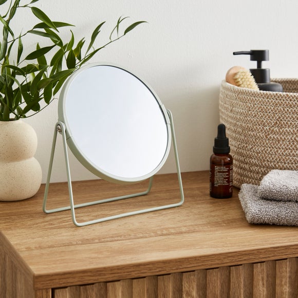 Freestanding Round Dressing Table Mirror