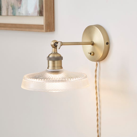 Churchgate Shilton Adjustable Plug In Wall Light
