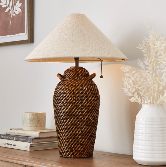 Click to view product details and reviews for Churchgate Bradgate Rattan Table Lamp.