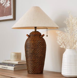 Churchgate Bradgate Rattan Table Lamp