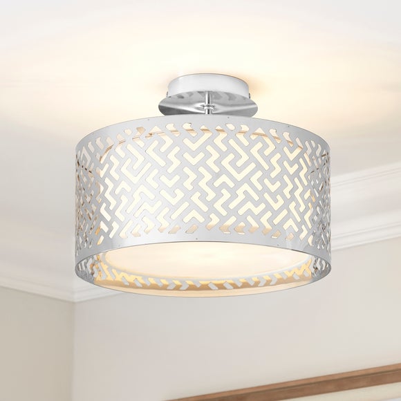 Nyx Modern Semi Flush Ceiling Light