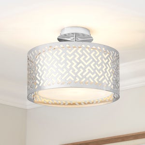 Nyx Modern Semi Flush Ceiling Light