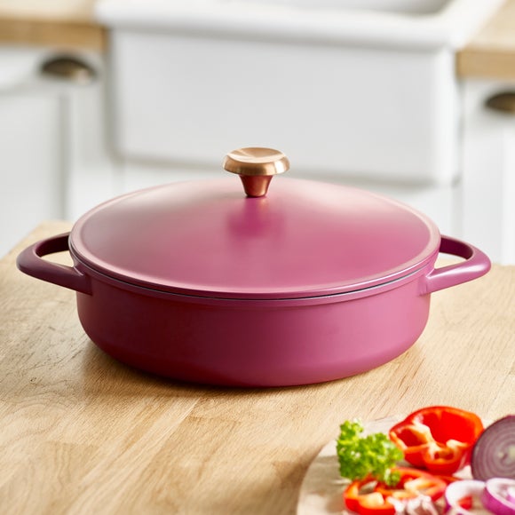 Click to view product details and reviews for Cast Aluminium Shallow Casserole Dish 28cm.