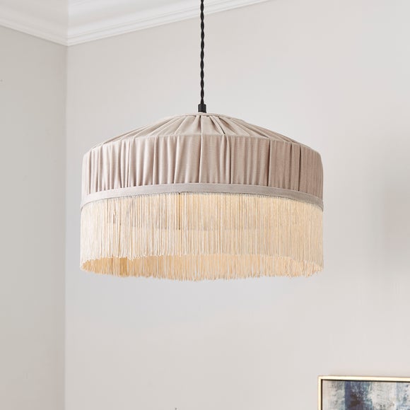 Luxe Pleated Velvet Lamp Shade