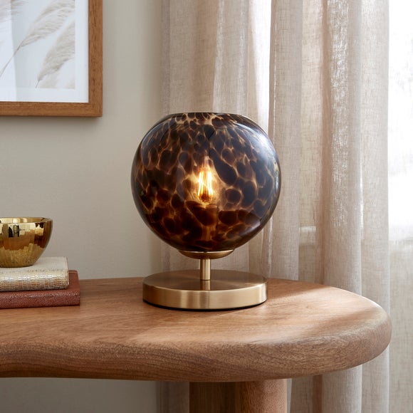 View Kira Tortoiseshell Touch Table Lamp View Kira Tortoiseshell Touch Table Lamp