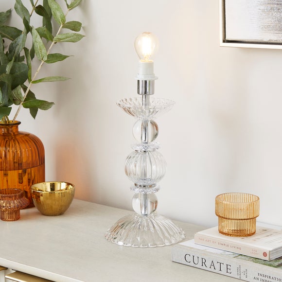 Maisie Ribbed Base Only Table Lamp