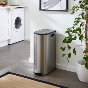 Oval Slimline 30l Soft Close Bin
