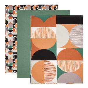 Mid Century Set Of 3 Tea Towels