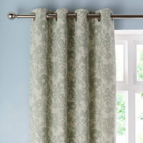 Sofia Floral Eyelet Curtains
