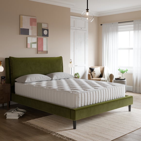 View Skylar Velvet Pillow Back Bed Frame View Skylar Velvet Pillow Back Bed Frame