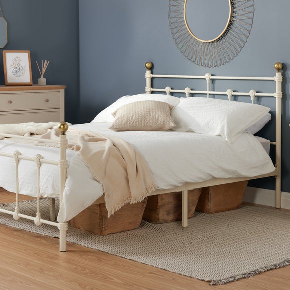 Return Atlas Bed Frame Small Double Cream