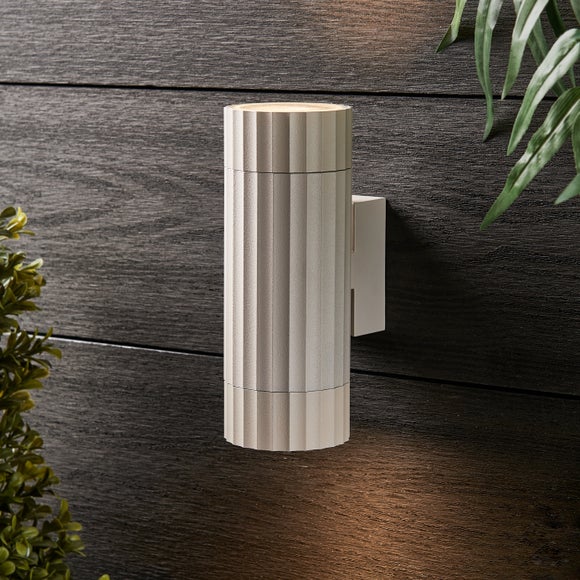 Click to view product details and reviews for Georgi Ribbed 2 Light Outdoor Wall Light.