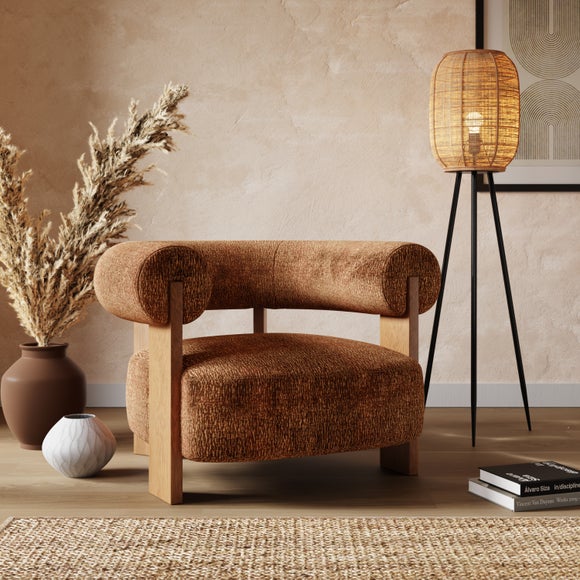 Fallon Crinkle Chenille Accent Chair
