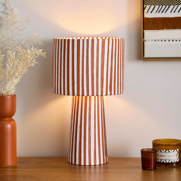 Suzie Striped Woven Table Lamp