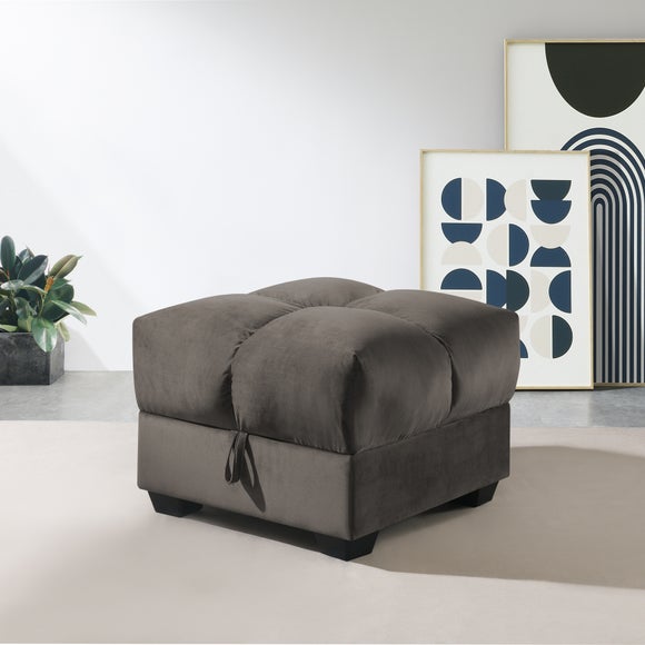 Margo Velvet Storage Ottoman