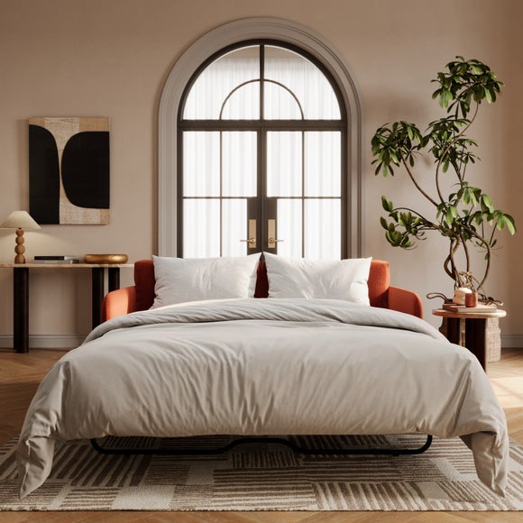 Armitage Chenille 2 Seater Sofa Bed With Ball Feet