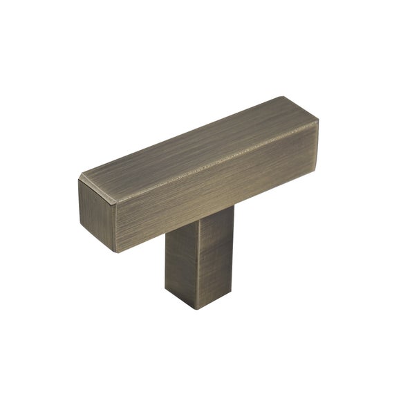 Set of 2 Square T Cabinet Handles