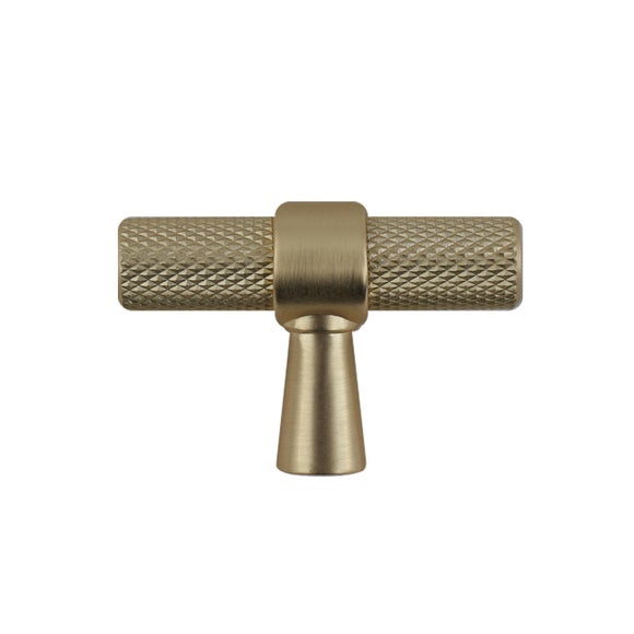 Set of 2 Knurled T Cabinet Handles
