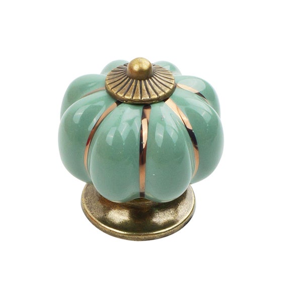 Set of 2 Pumpkin Cupboard Door Knobs
