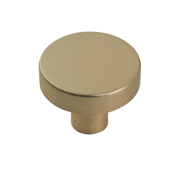 Set of 2 Smooth Round Cupboard Door Knobs