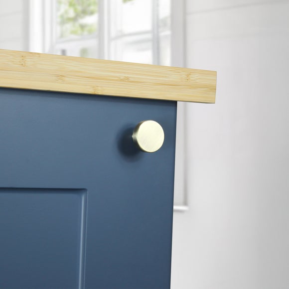 Set of 2 Smooth Round Cupboard Door Knobs